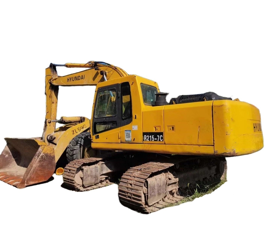 Motor EPA R215-7C Hyundai Excavator com pintura original usada e poucas horas