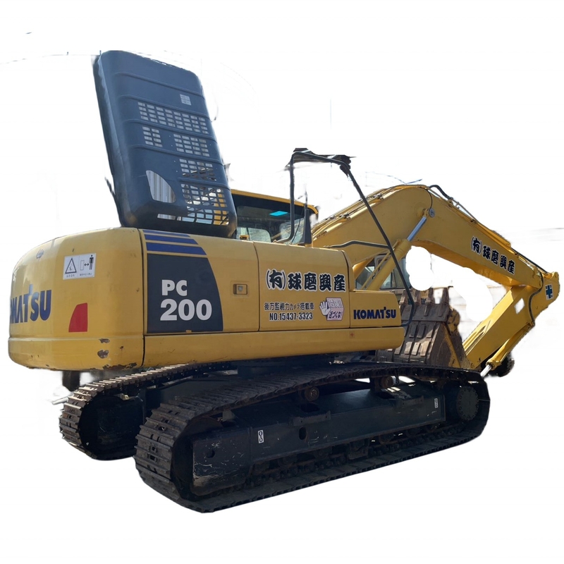 Fabricação de escavadeira usada Komatsu Japão Excavadora original pc200 para lojas de materiais de construção