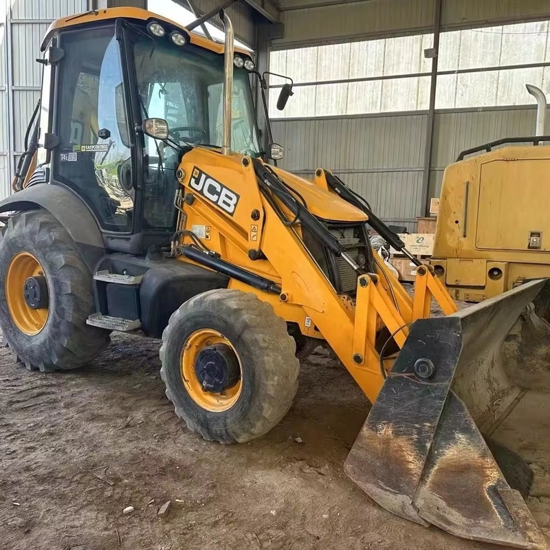 Horário de trabalho reduzido JCB 3CX Backhoe Loader com motor original do Reino Unido em tipo de roda móvel