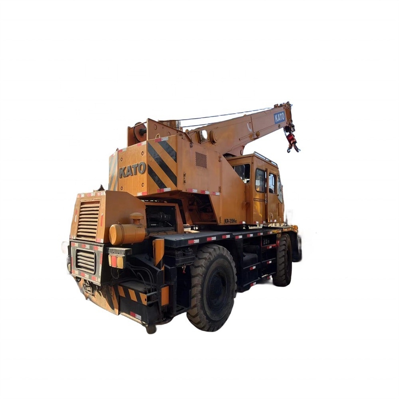 Crane de segunda mão original de 35 t Kato Japão para máquinas de construção