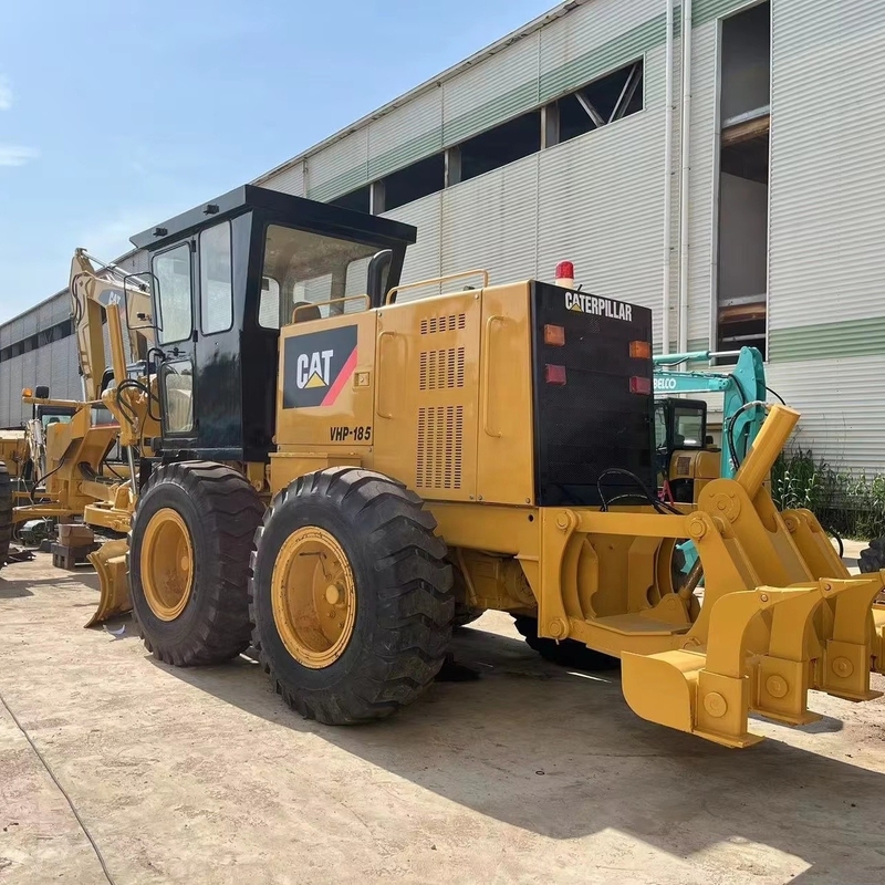 Lojas de reparação de máquinas usadas CAT140K Grader com motor Cummins e engrenagem de acionamento direto