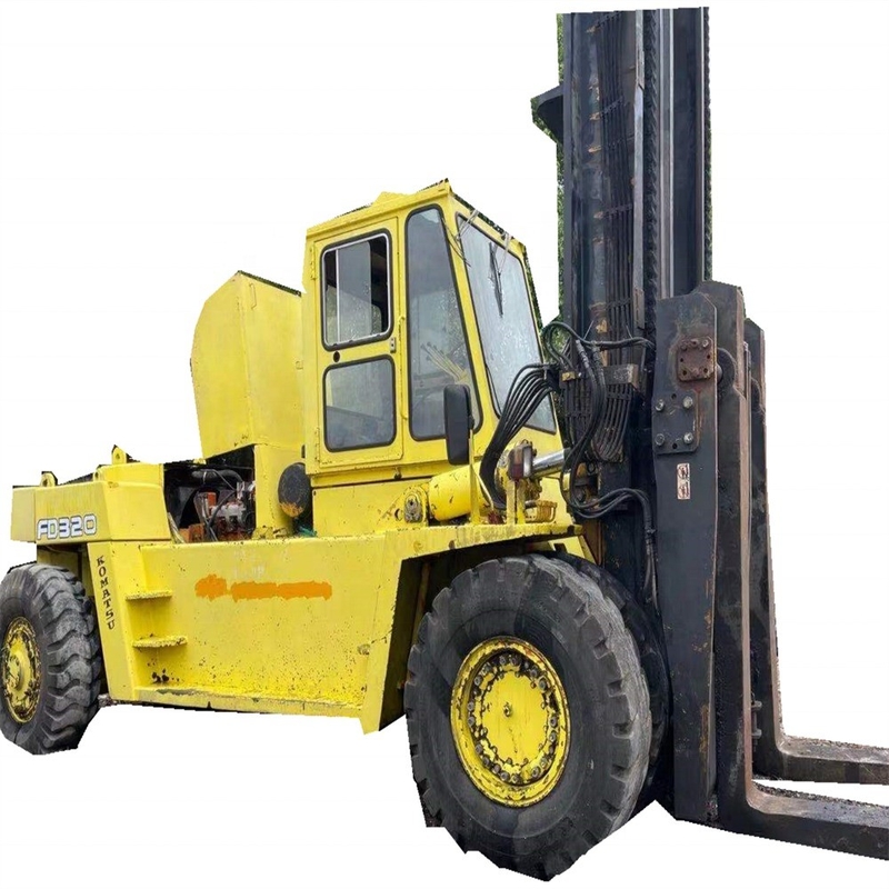 Usado 30TON Forquilha Pesada Komatsu FD320 Original japonês em segunda mão para Armazém