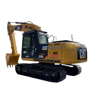 20000 kg Tinta original usada Máquina de escavação a diesel Excavadora Crawler Caterpillar 320D
