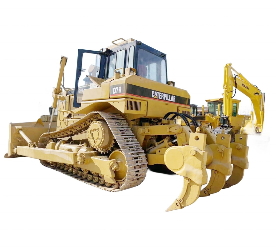 Buldózer de pintura original usado Caterpillar D7R EPA Motor com capacidade de balde de 3,6 m3