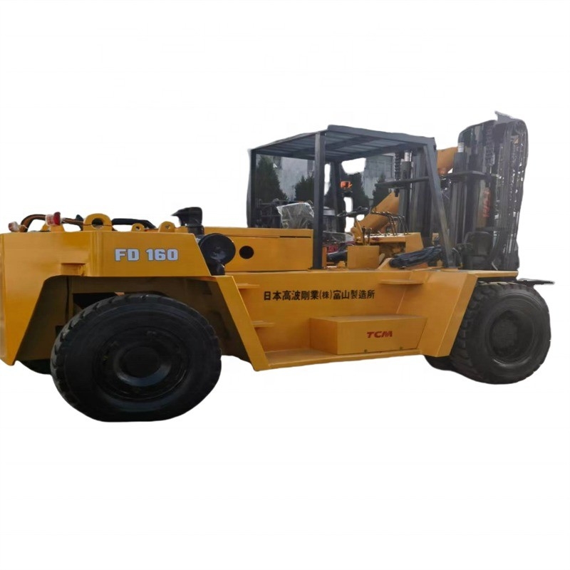 Elevador elevador multifuncional usado TCM diesel FD160 Elevador elevador 16TON para edifícios em Xangai