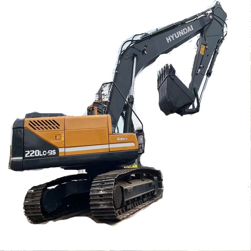 Equipamento de construção usado Hyundai 220LC-9s Excavator em ótimo estado da Coreia