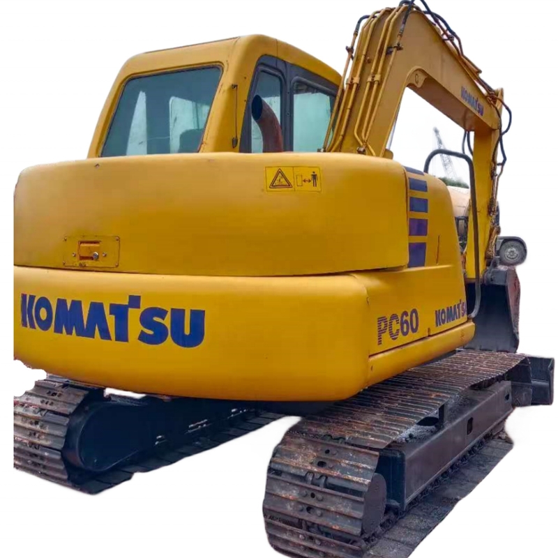 Japão Original Komatsu PC60 Excavator 6 Ton Crawler Digger com 0.35m3 Balde