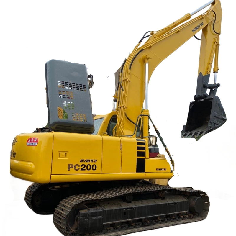 Excavadora usada Komatsu PC200-6 com sistema hidráulico avançado 19400 KG Peso da máquina