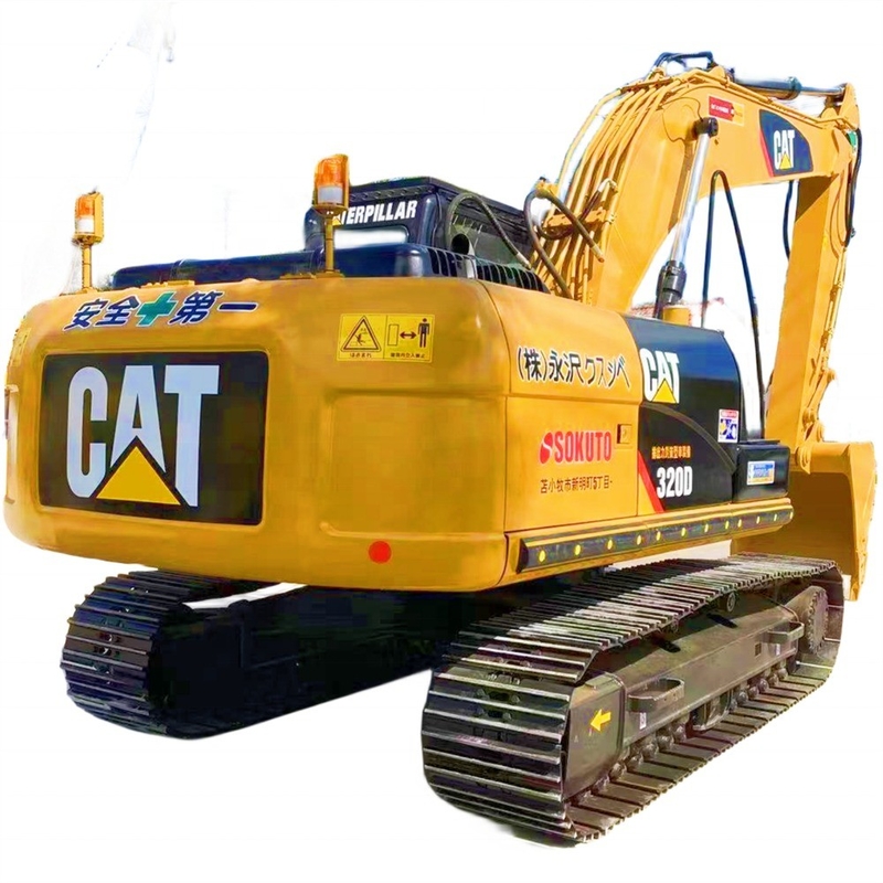 Excavadora de lagarta de segunda mão Máquina de escavadeira de rastreador CAT 320D usada Peso 20000 KG