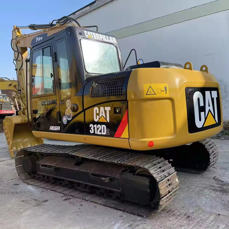 Excavadora CAT 312D2 japonesa com capacidade de balde de 1,1 m3 e motor original