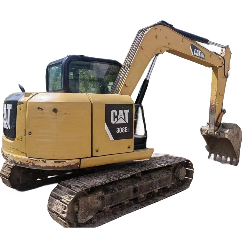Ano 2022 Excavadora de rastreamento Cat308E2 usada 8 toneladas de peso operacional para construção