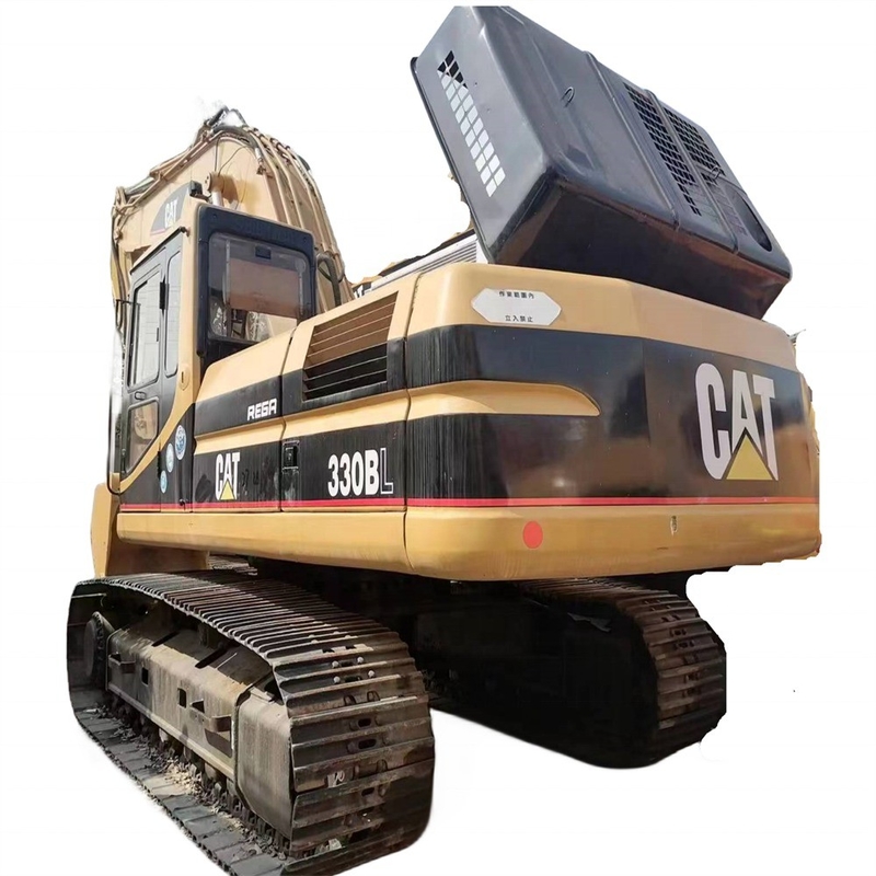 Excavadora hidráulica CAT 330BL usada 165kw Excavadora compacta com trilhos a preços acessíveis