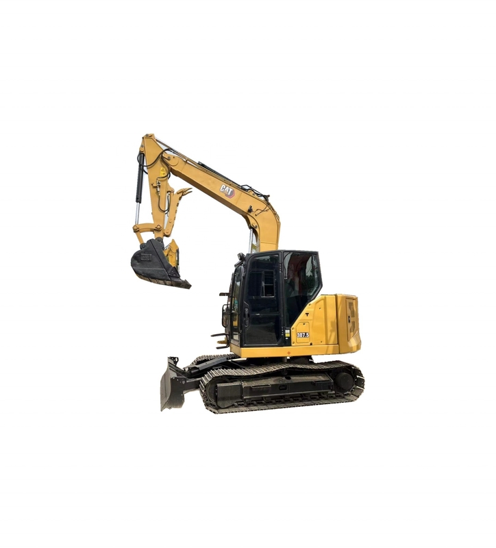 CAT 307.5 Mini escavadeira de 7,5 toneladas do Japão com sistema hidráulico e 36 kW de potência