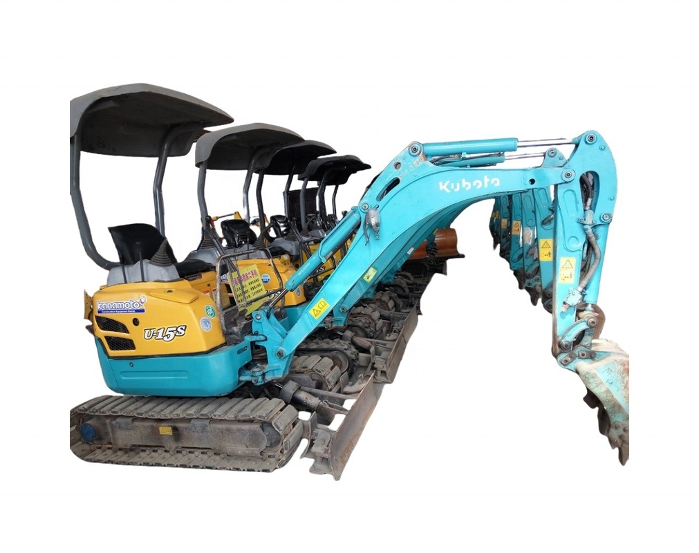 Bom desempenho Mini Excavator KUBOTA U15S 1.5TON Digger 6ton Original Japão Crawler