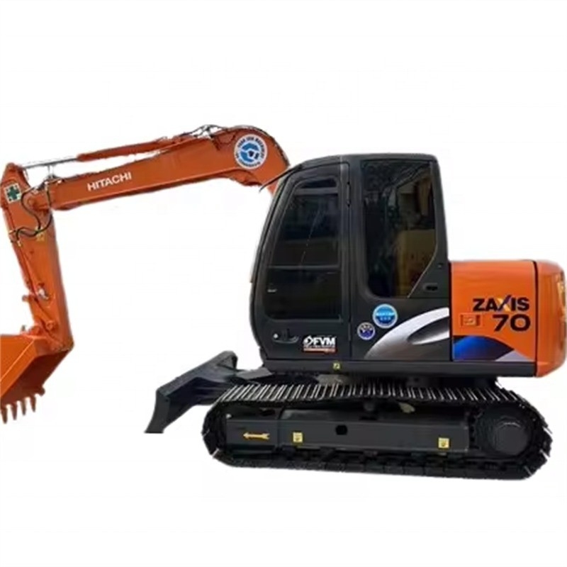 Hitachi ZX70 Pequena Excavadora Crawler 7Ton Excavadora Original Usada Para Trabalhos Pesados