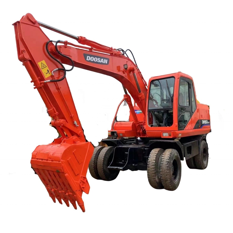 2022 DOOSAN DH150-7 Excavadora de rodas com poucas horas de trabalho e bom desempenho
