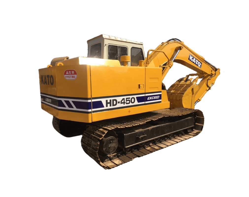 KATO HD-450 Excavadora hidráulica de rastreador com cor original e máquinas de construção