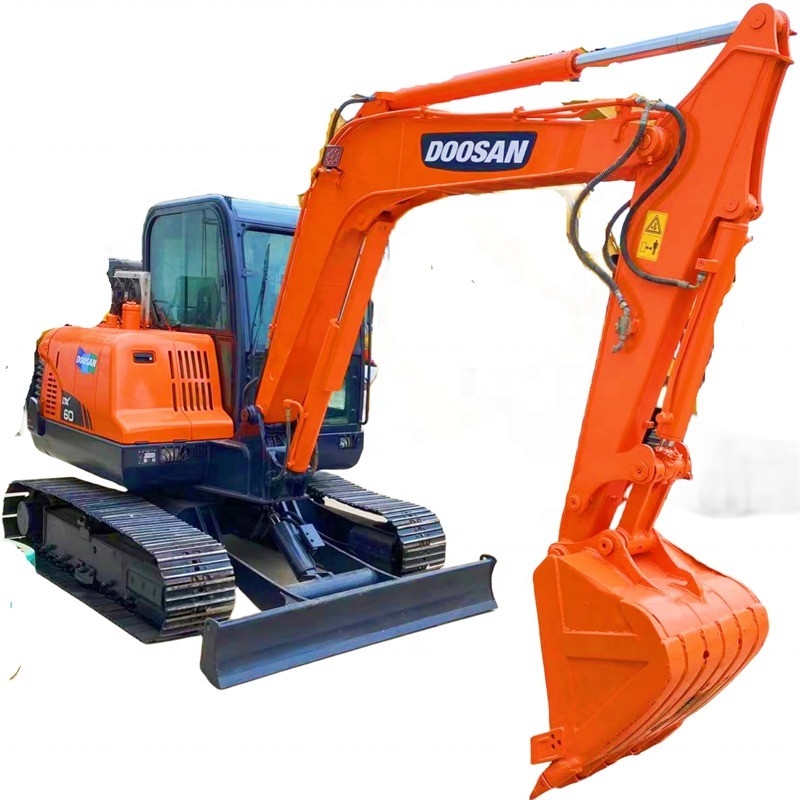 Excavadora de segunda mão do Doosan Excavadora de rastreador usada com polegar hidráulico e durável