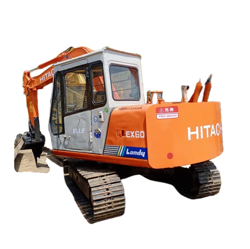 Motor Quancai HITACHI EX60 Excavadora 6 Ton Crawler Digger com capacidade de balde de 0,32m3