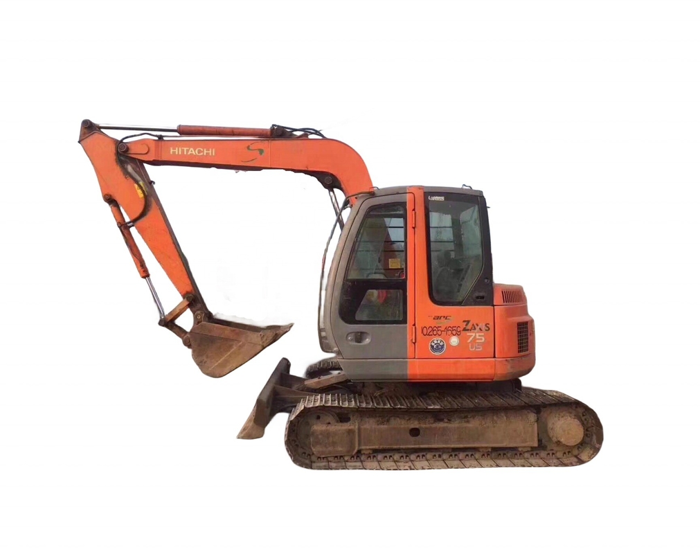 Japão Original HITACHI ZX75US Mini Excavator 7.5ton Crawler Hydraulic Digger em estoque