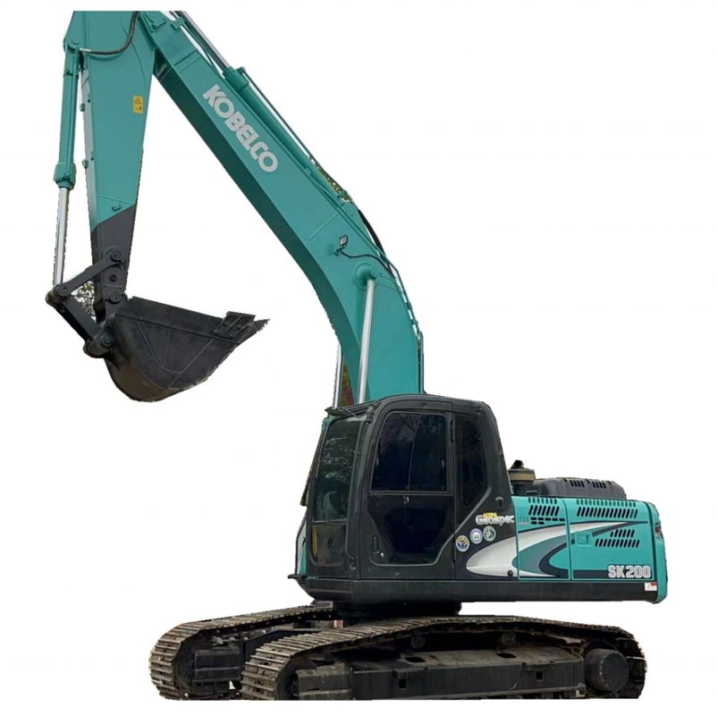 Excavadora KOBELCO SK200 usada com capacidade de balde de 1,1m3 e peso de 20000 kg em Xangai