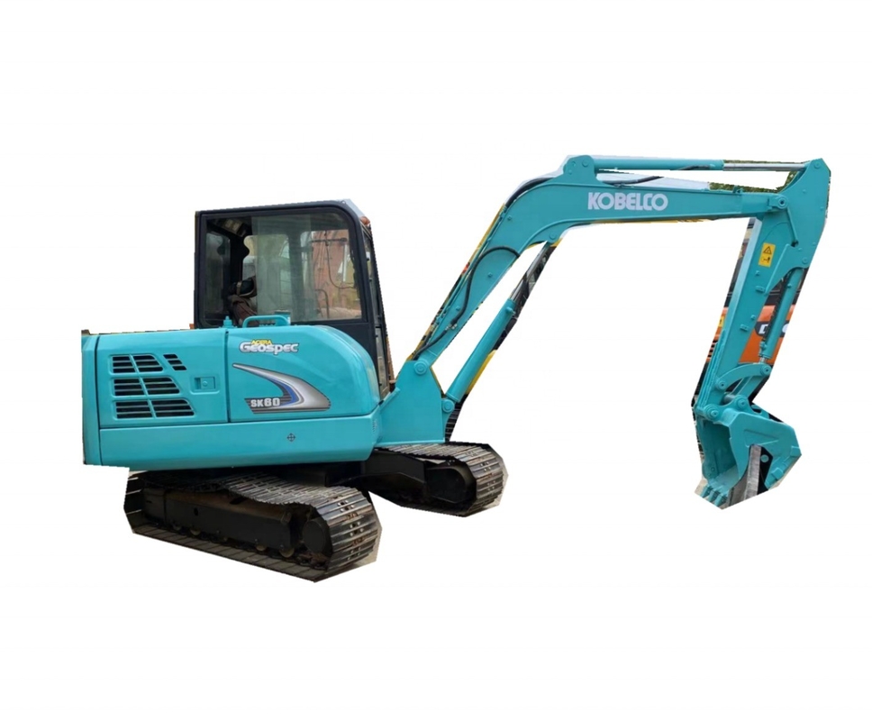 Excavadora KOBELCO SK60 usada em Xangai Excavadora de segunda mão com poucas horas de trabalho