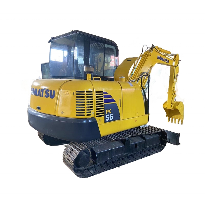 Mini Digger 5.6TON Usado KOMATSU PC56 Excavadora Crawler no Japão com baixo consumo de combustível