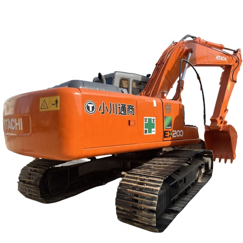 Excavadora usada HITACHI EX200 Zaxis 120-6 com motor ISUZU e válvula hidráulica Vickers