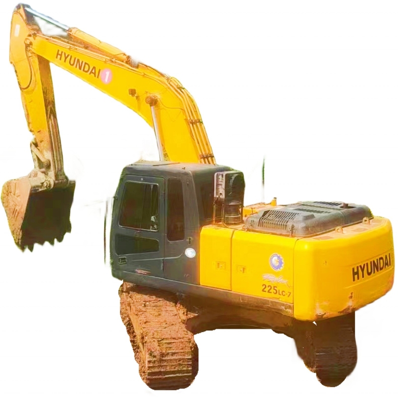 Boa condição HYUNDAI 225LC-7 Excavadora de segunda mão para construção e agricultura