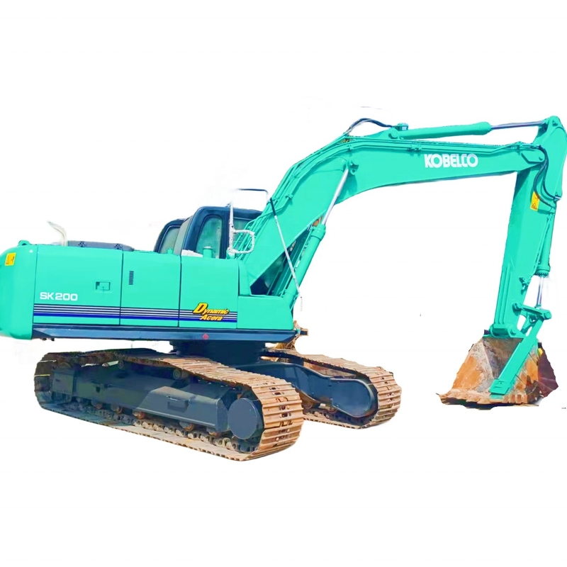 Japão Excavador usado Kobelco SK200 com pintura original e válvula hidráulica Liyuan