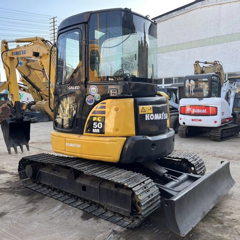 Boa condição Excavadora Komatsu PC50 segunda mão cor original e tipo de rastreador