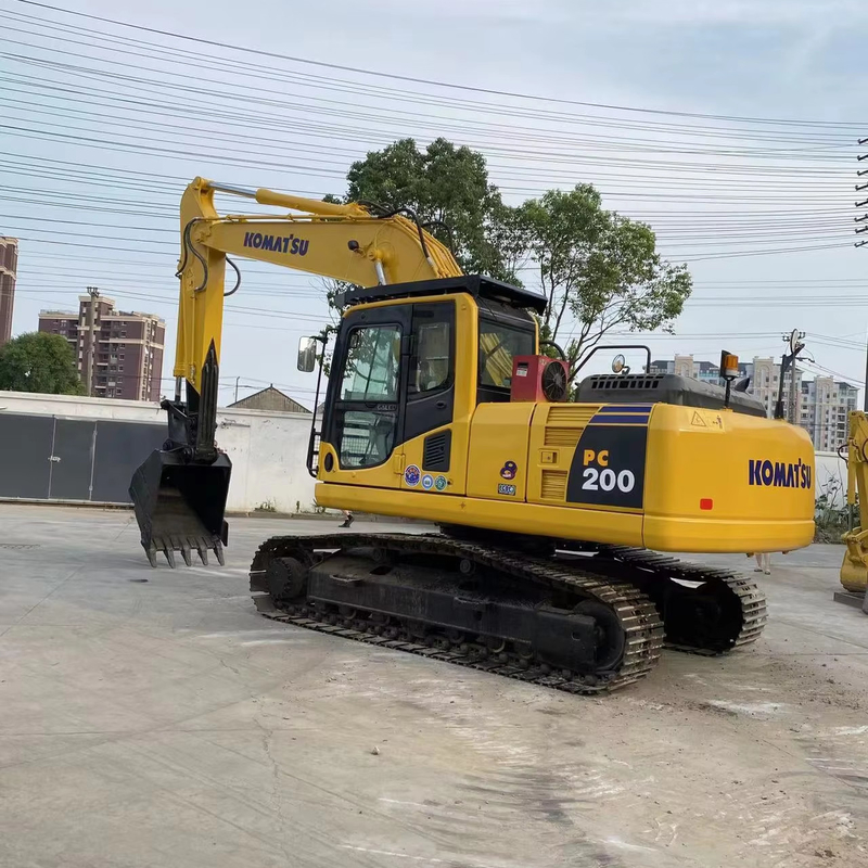 Original KOMATSU PC200-8 Excavadora de 20 toneladas de segunda mão com poucas horas de trabalho
