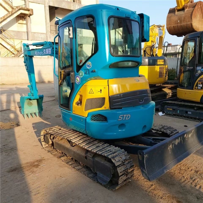 Boa condição Kubota U15 mini escavadeira com 9,6kw de potência e válvula hidráulica original