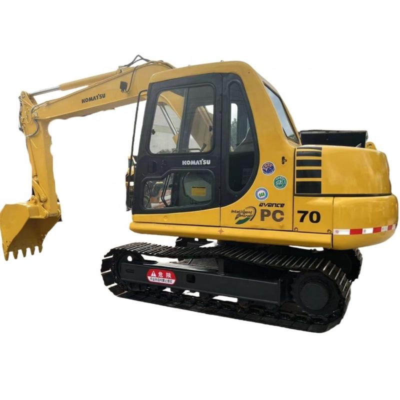 Excavadora Komatsu PC70 de segunda mão em excelente estado com capacidade de balde de 0,38m3