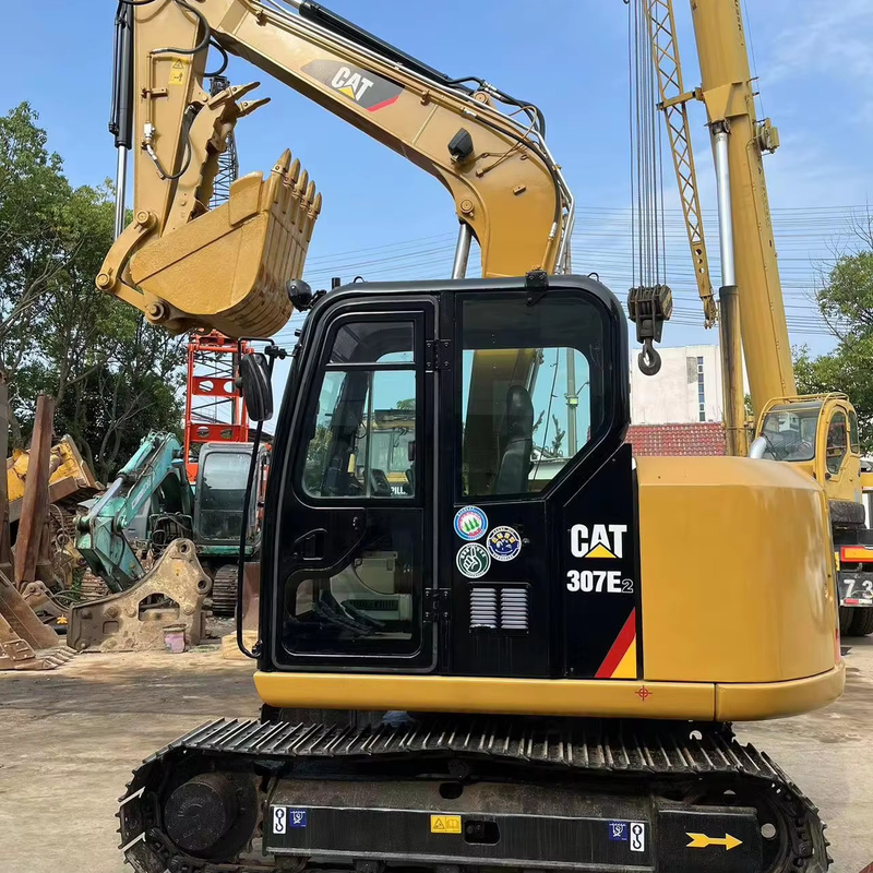 Em bom estado Usado CAT 307E2 Excavadora de rodas 20000 KG Máquina Peso Máquina de rastreamento