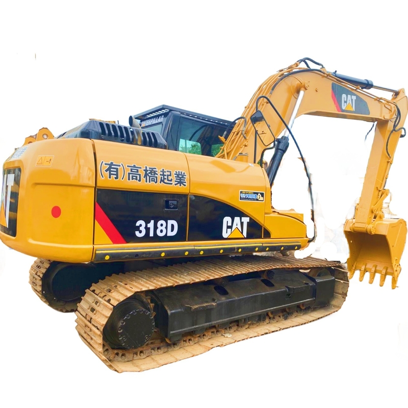 18000 KG Excavadora usada Cat 318d em boas condições e motor original japonês